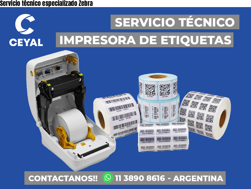 Servicio técnico especializado Zebra