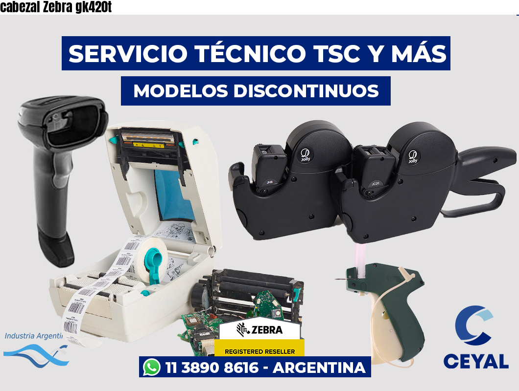 cabezal Zebra gk420t