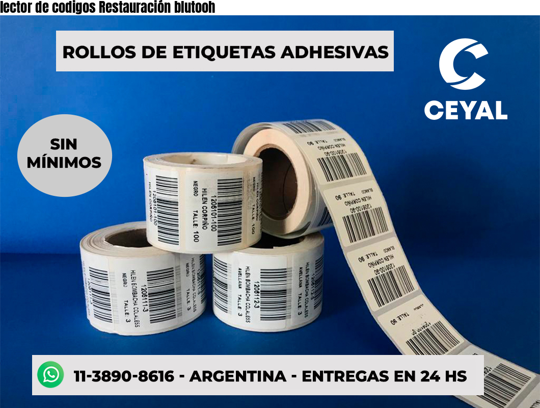 lector de codigos Restauración blutooh