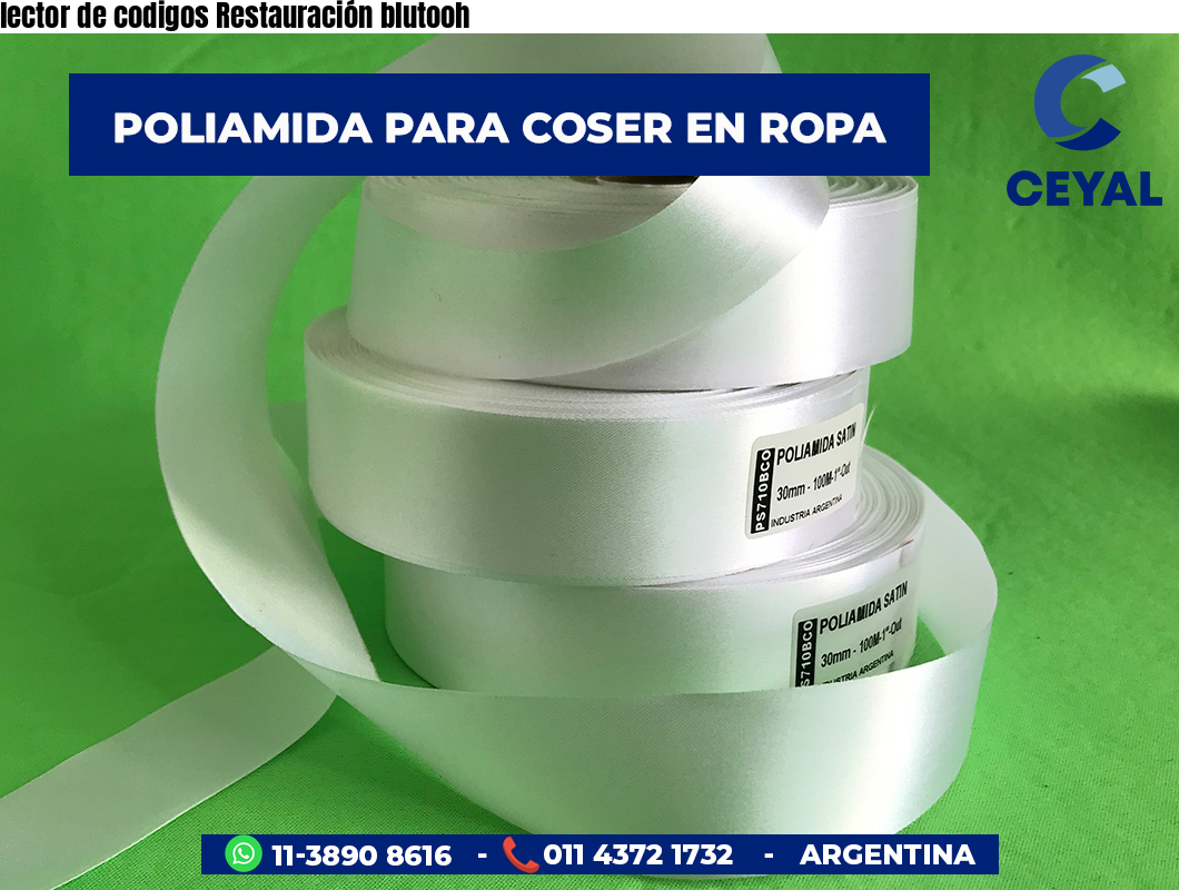 lector de codigos Restauración blutooh