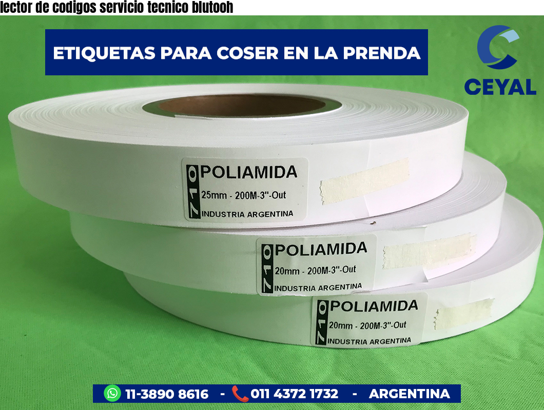 lector de codigos servicio tecnico blutooh