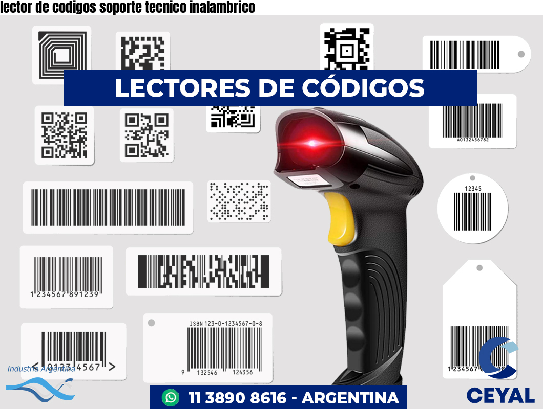 lector de codigos soporte tecnico inalambrico