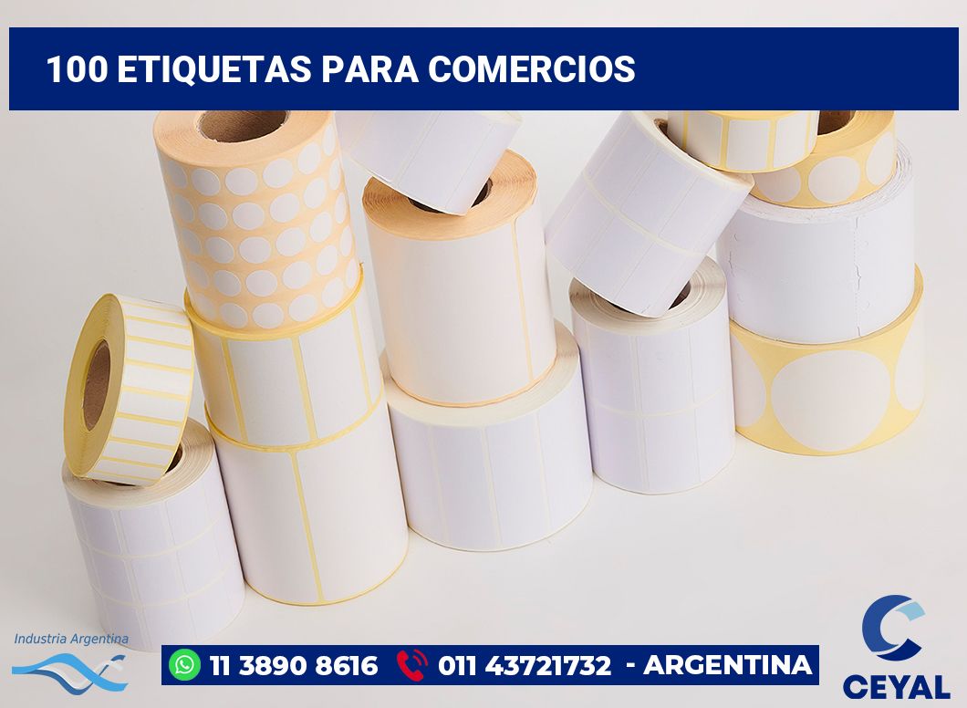 100 Etiquetas para comercios