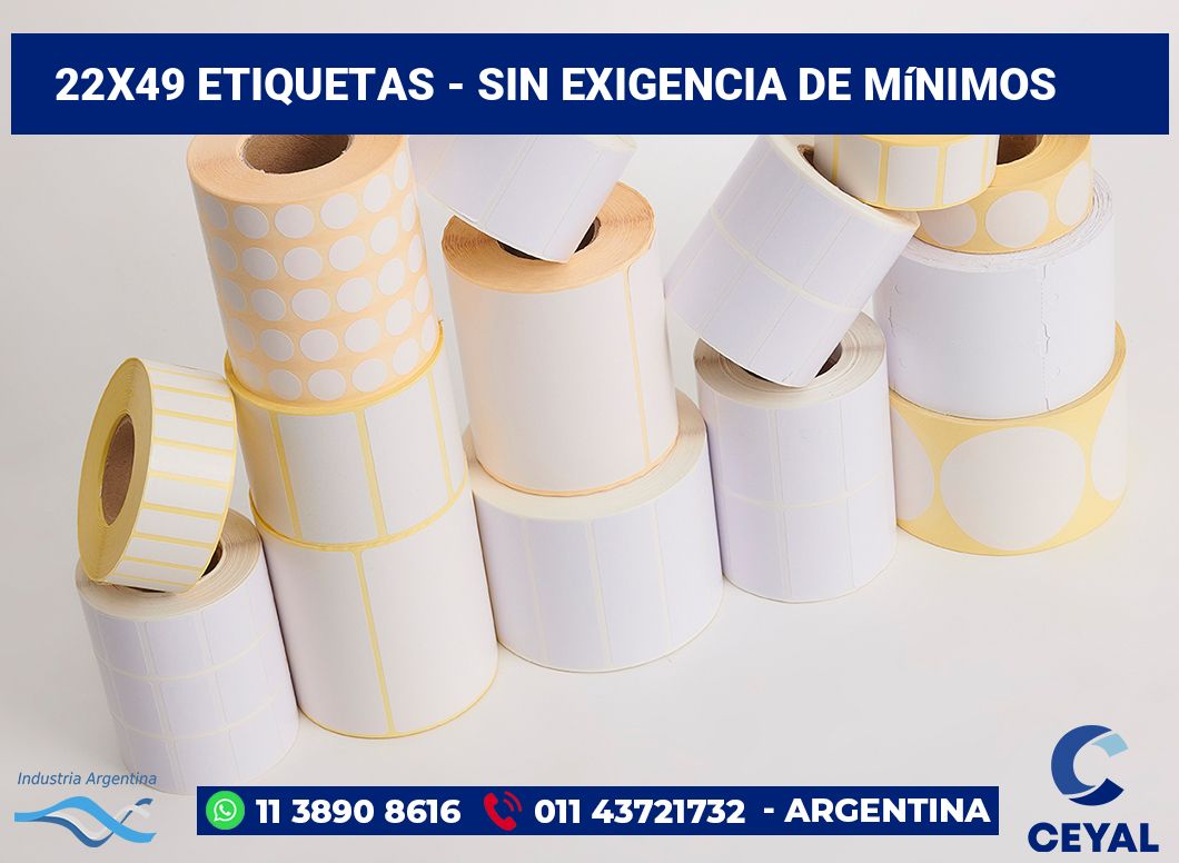 22x49 Etiquetas
