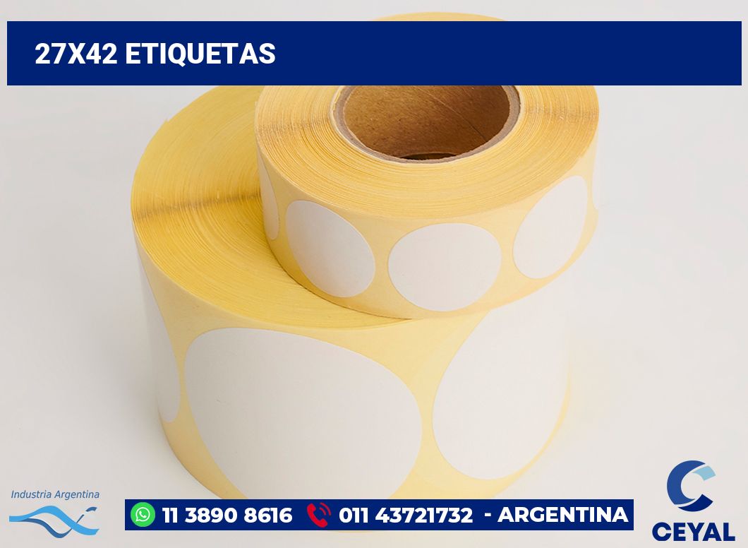 27x42 Etiquetas
