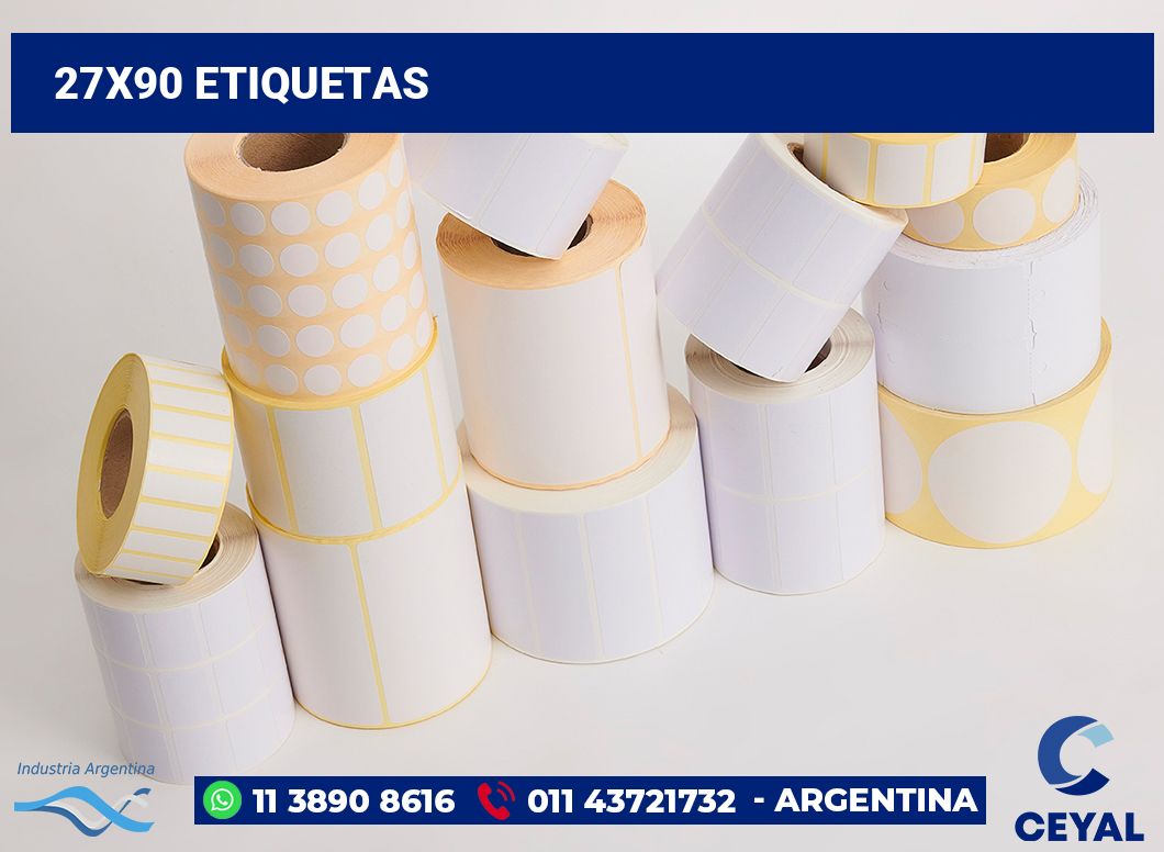 27x90 Etiquetas