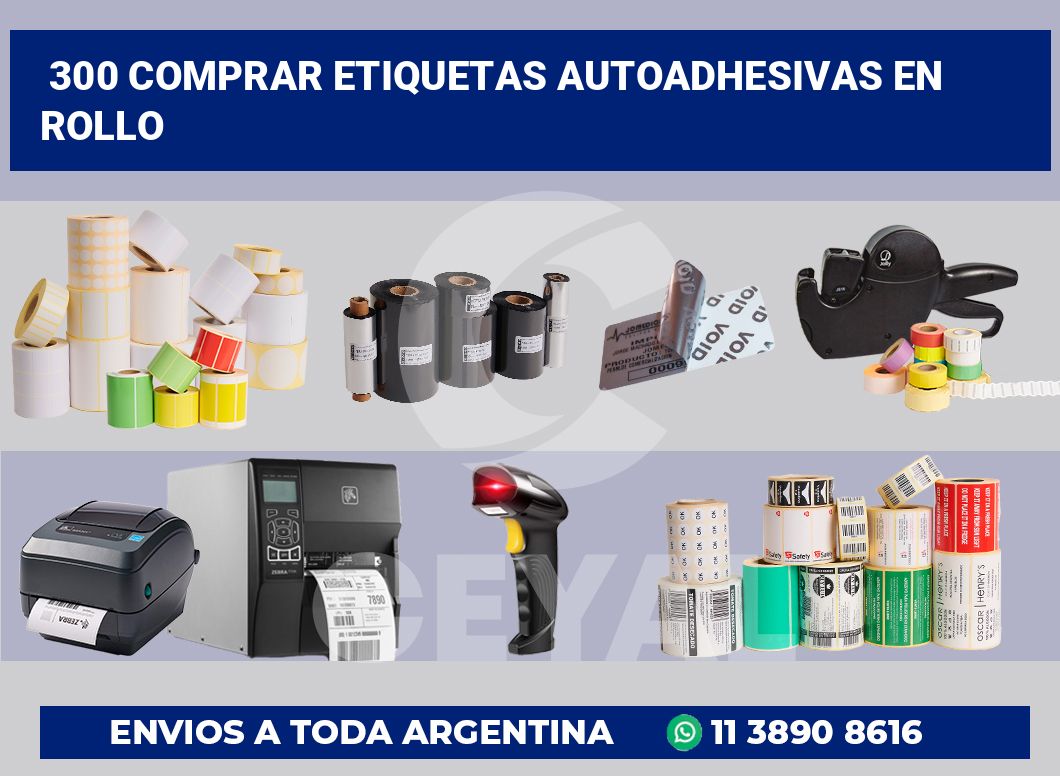300 Comprar etiquetas autoadhesivas en rollo