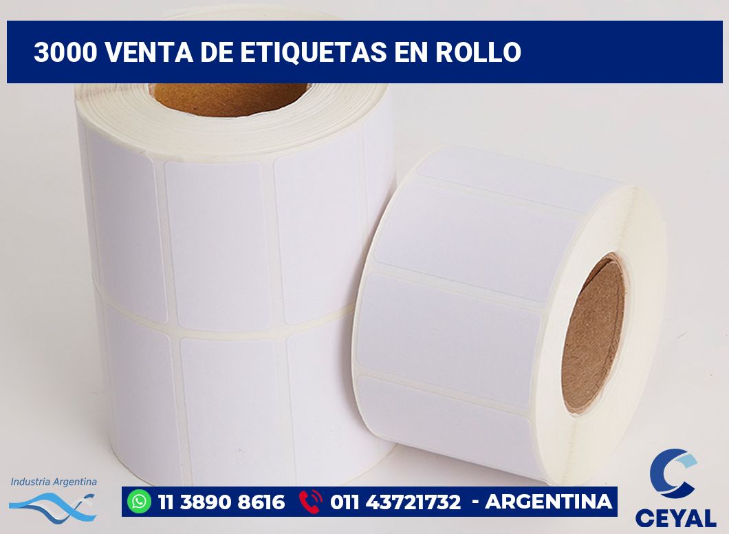 3000 Venta de etiquetas en rollo
