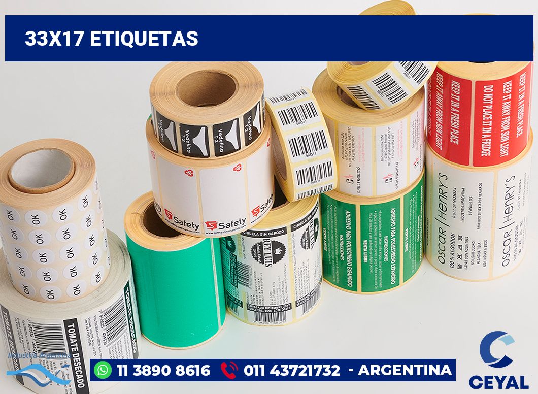 33x17 Etiquetas