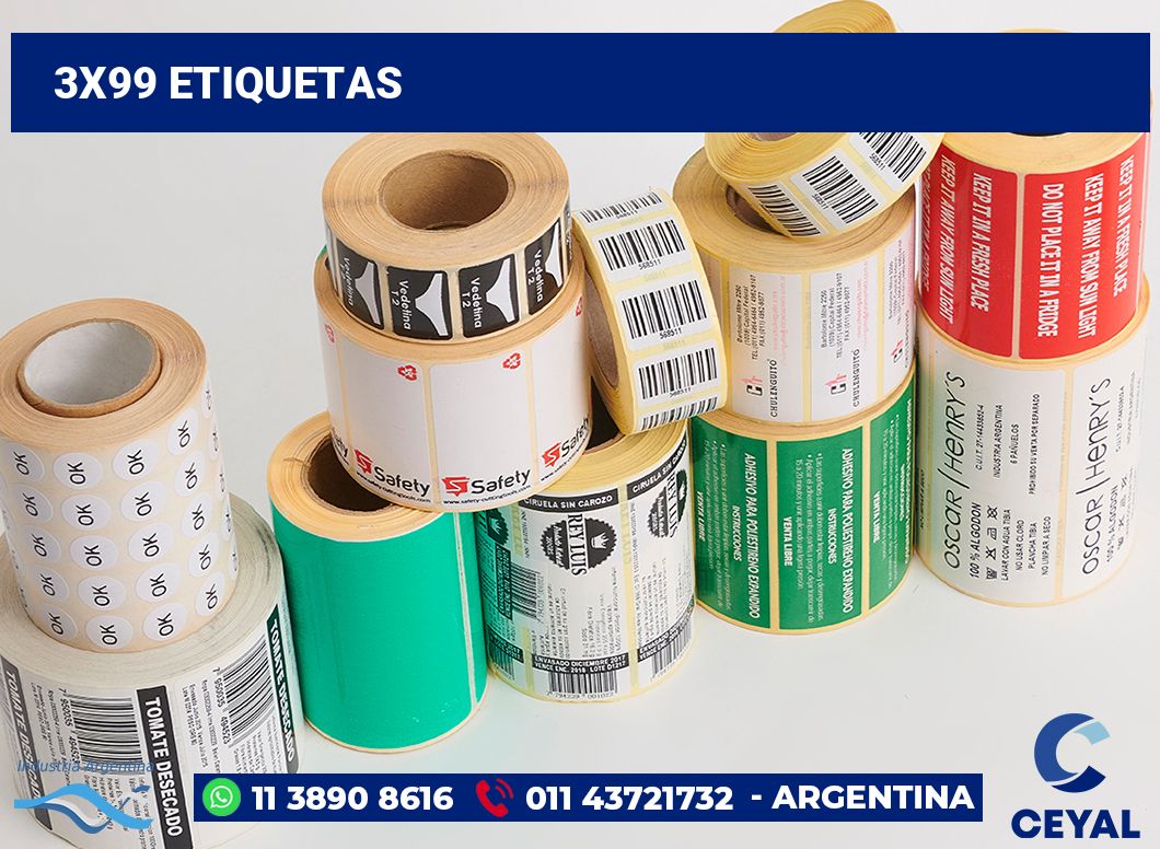3x99 Etiquetas