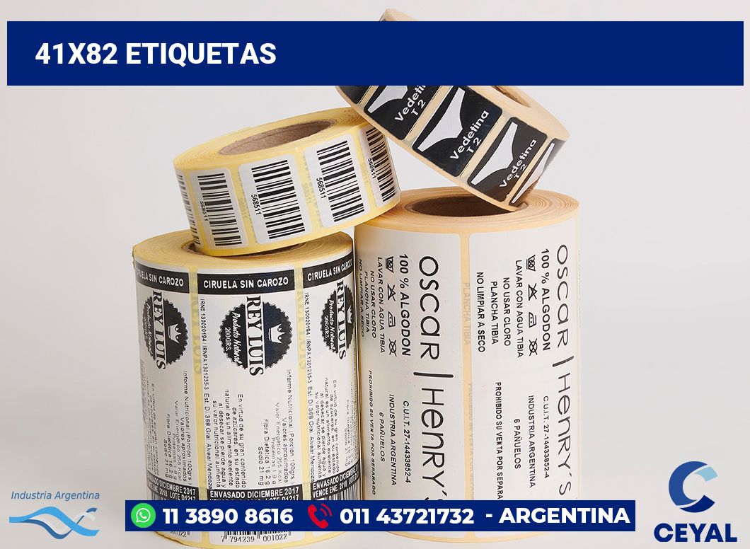 41x82 Etiquetas