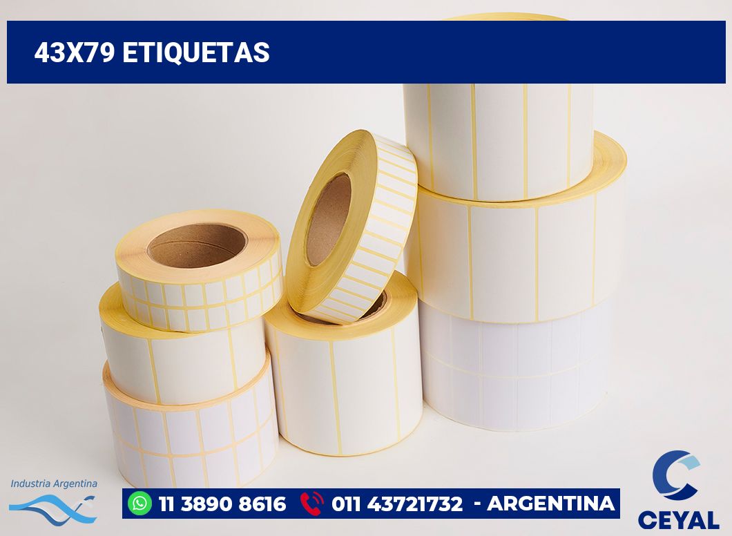 43x79 Etiquetas