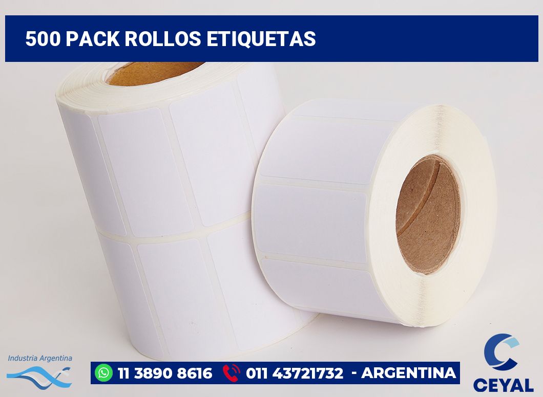 500 Pack rollos etiquetas