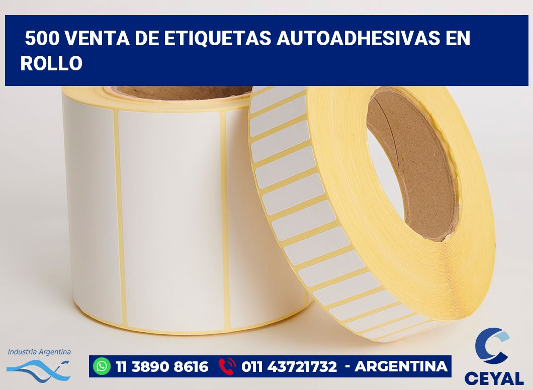 500 Venta de etiquetas autoadhesivas en rollo