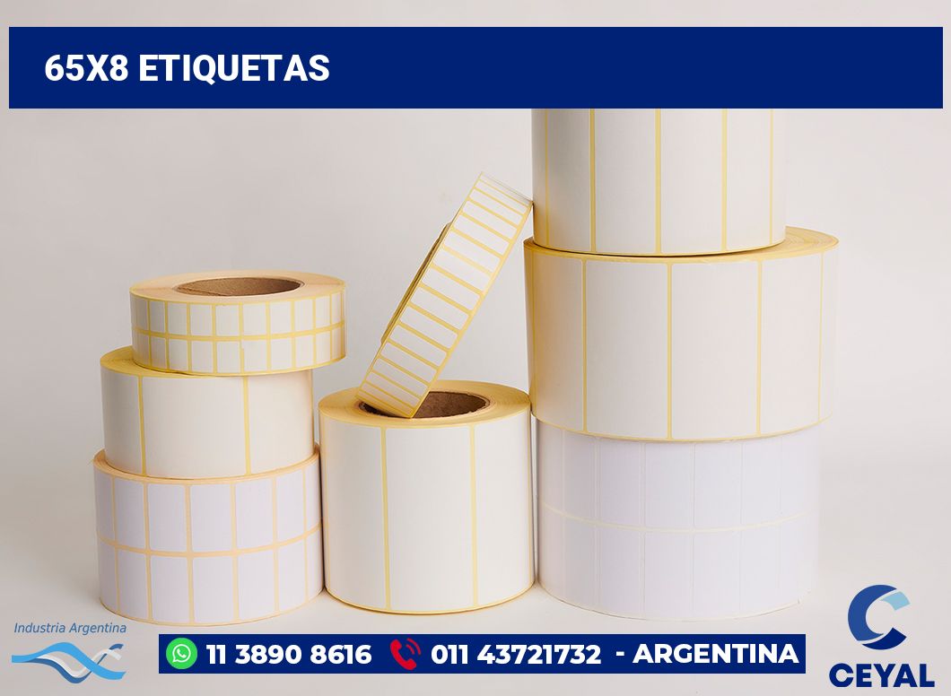 65x8 Etiquetas