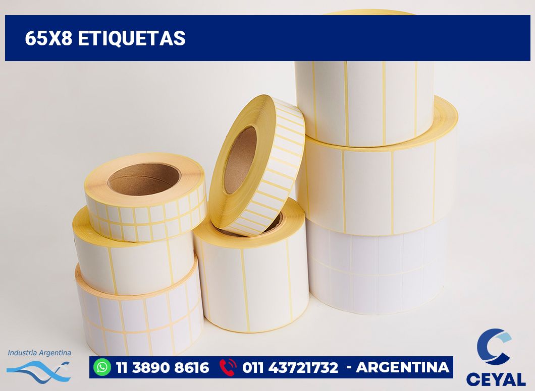 65x8 Etiquetas