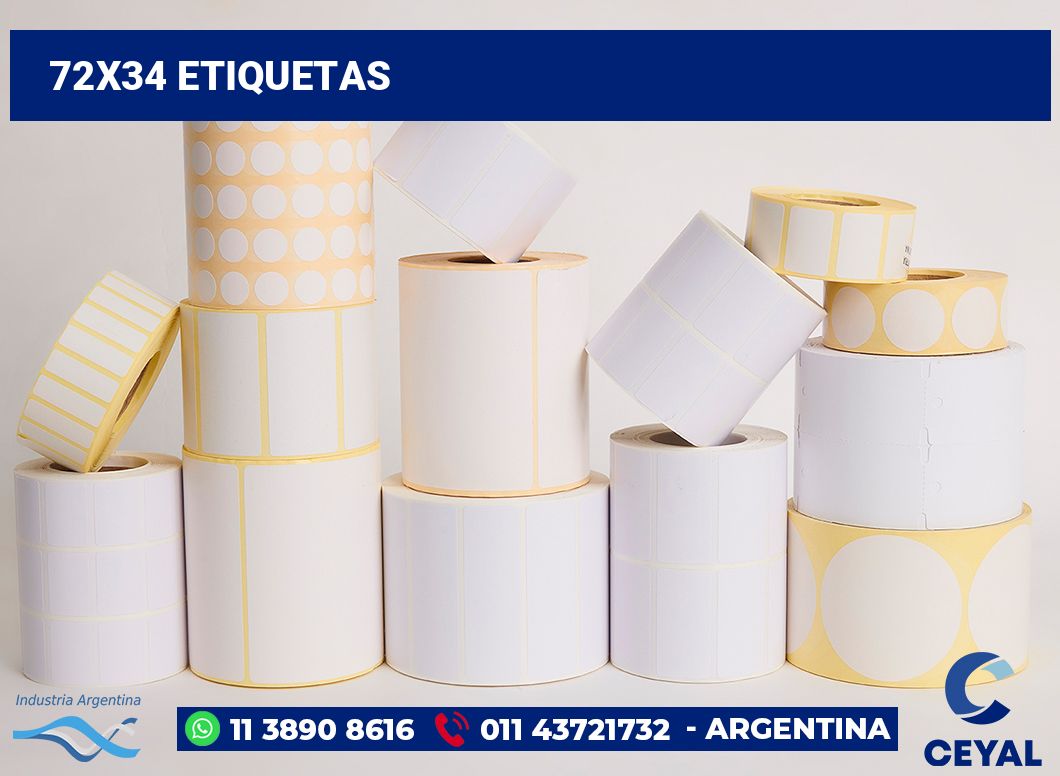 72x34 Etiquetas