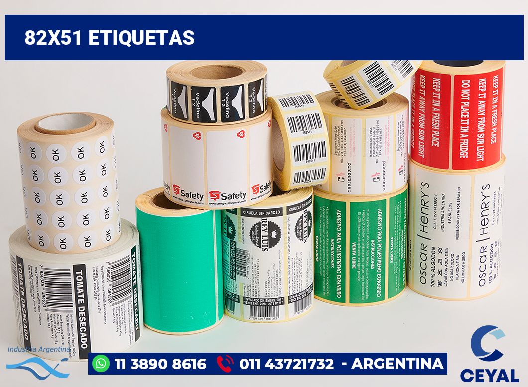 82x51 Etiquetas