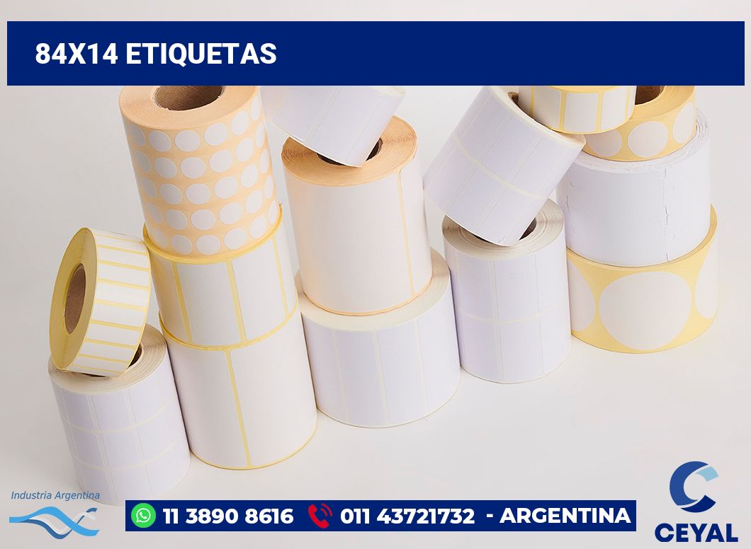 84x14 Etiquetas
