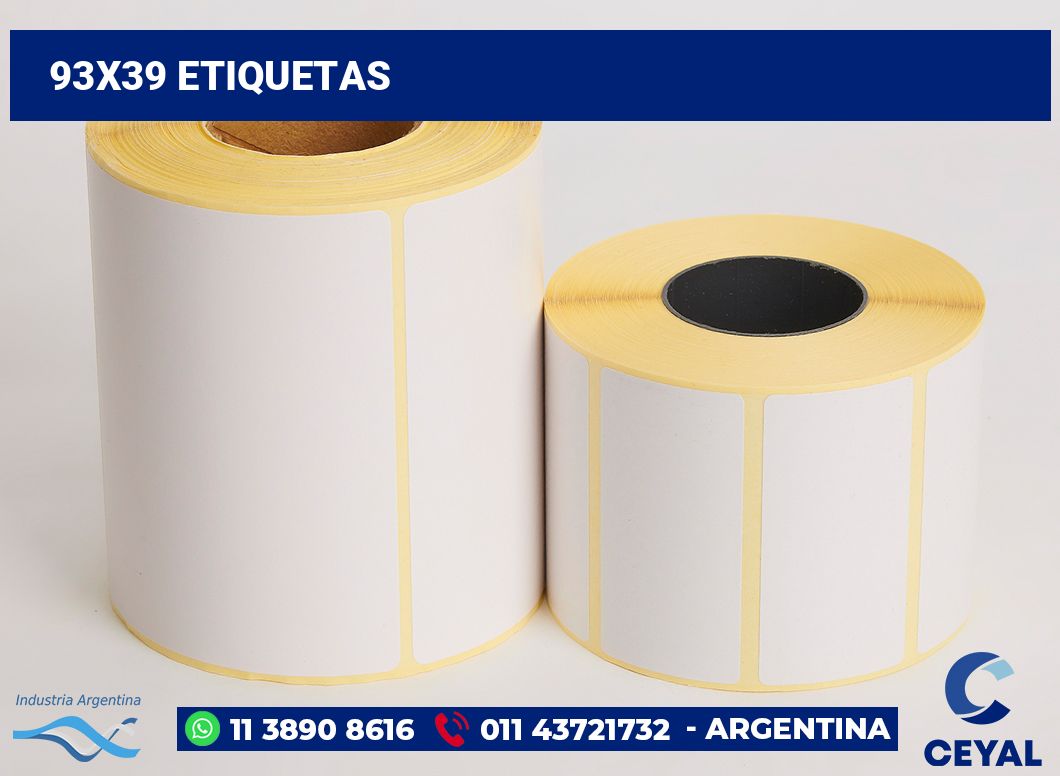 93x39 Etiquetas