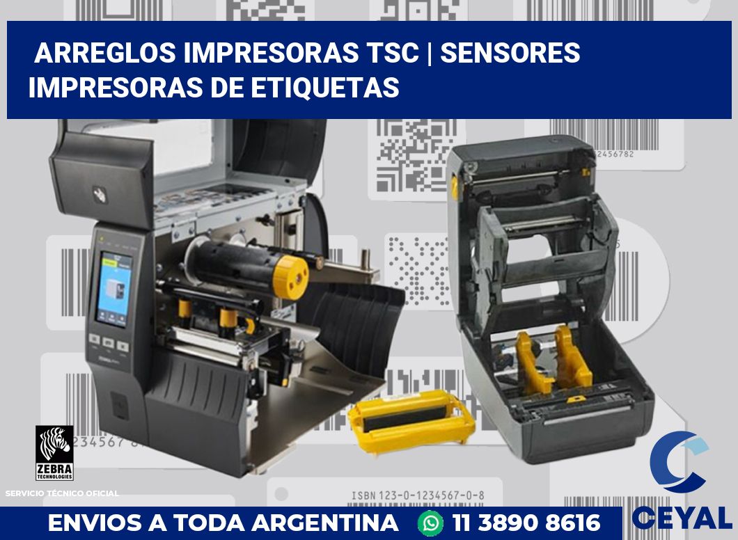 Arreglos impresoras TSC | Sensores impresoras de etiquetas