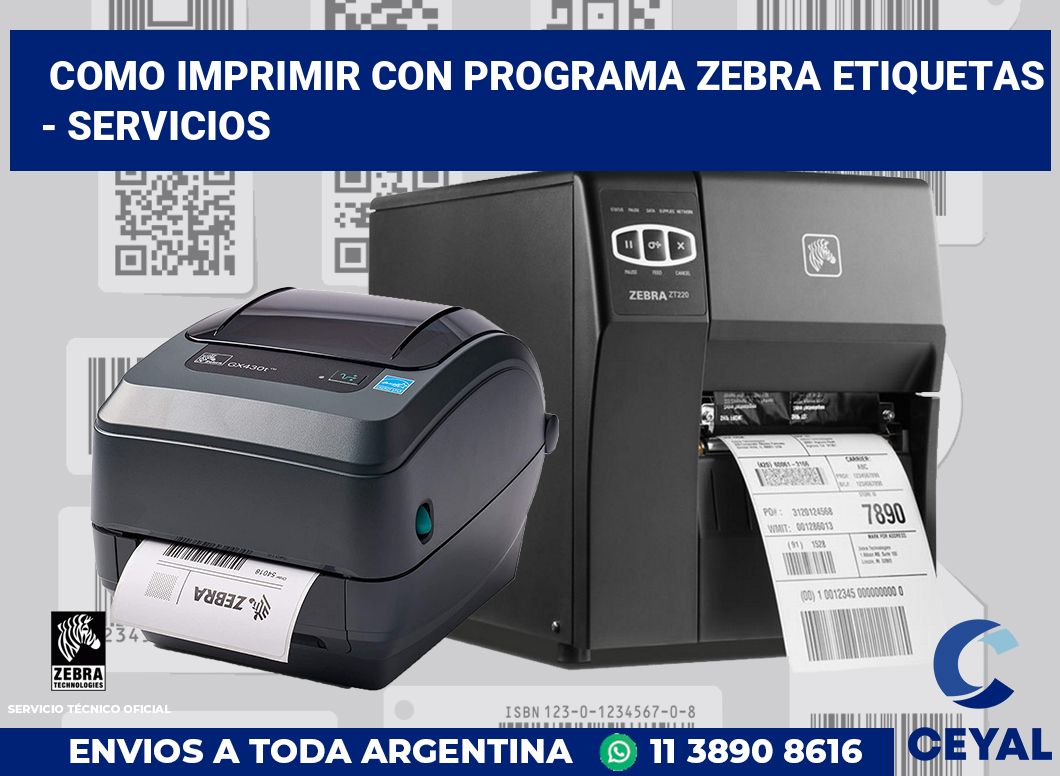 Como imprimir con programa zebra etiquetas - Servicios