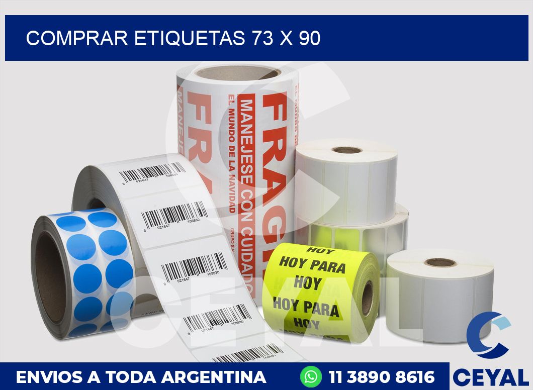 Comprar etiquetas 73 x 90