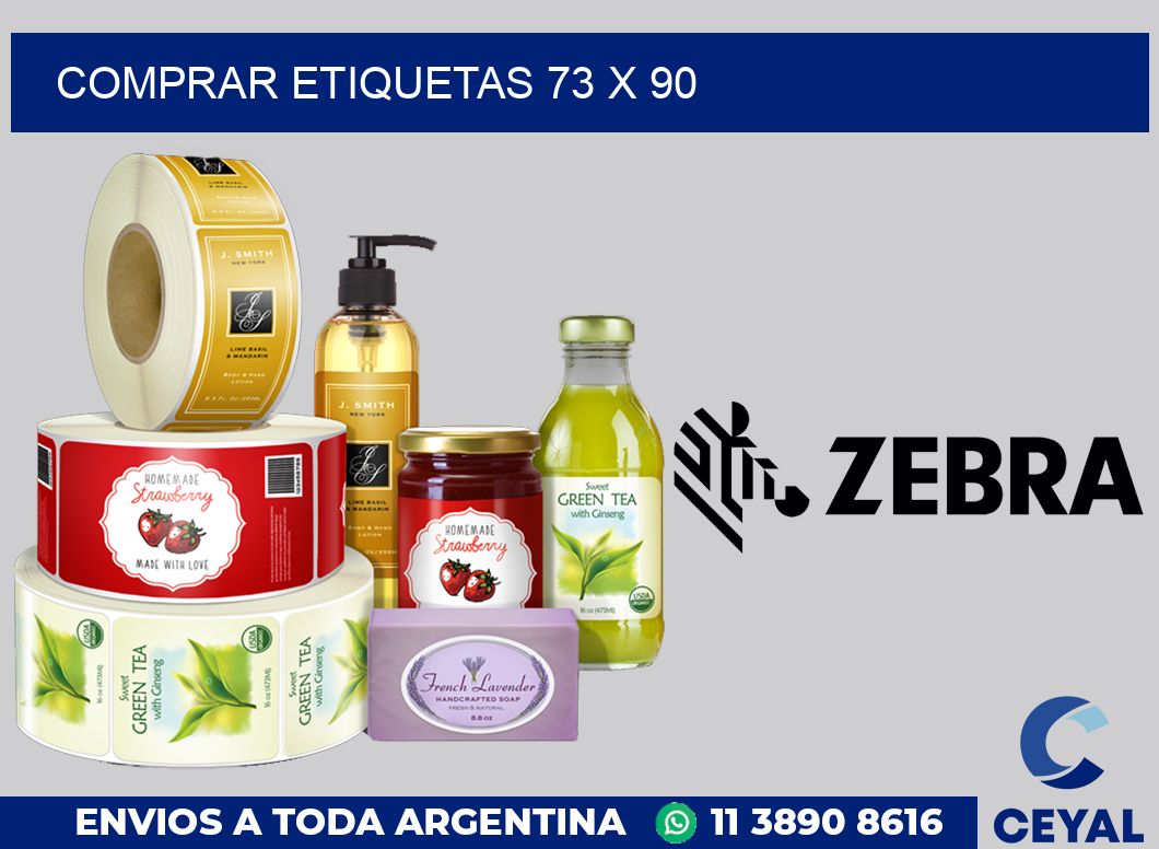 Comprar etiquetas 73 x 90