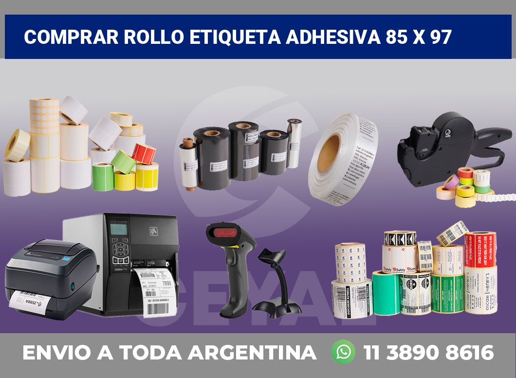 Comprar rollo etiqueta adhesiva 85 x 97