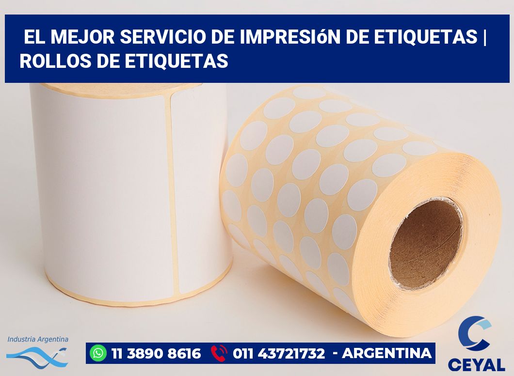 El mejor servicio de impresión de etiquetas | rollos de etiquetas
