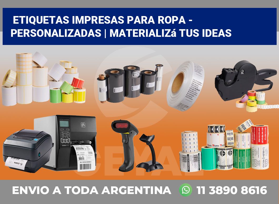 Etiquetas Impresas para ropa – Personalizadas | Materializá tus ideas