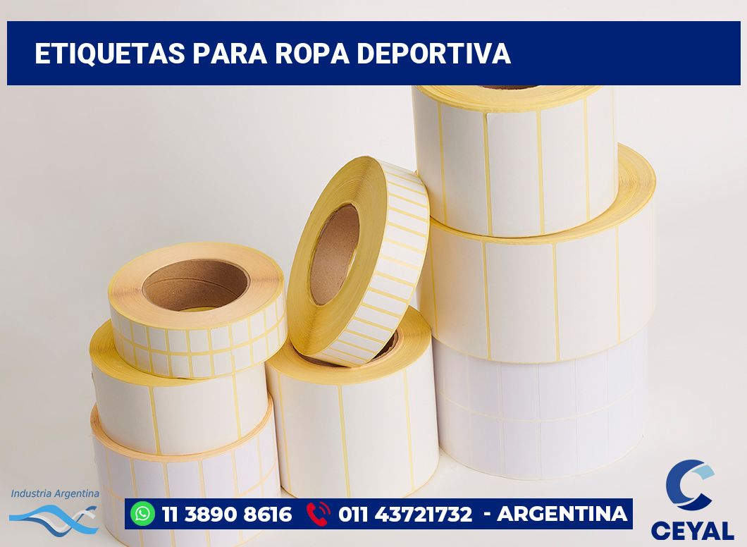 Etiquetas para Ropa Deportiva