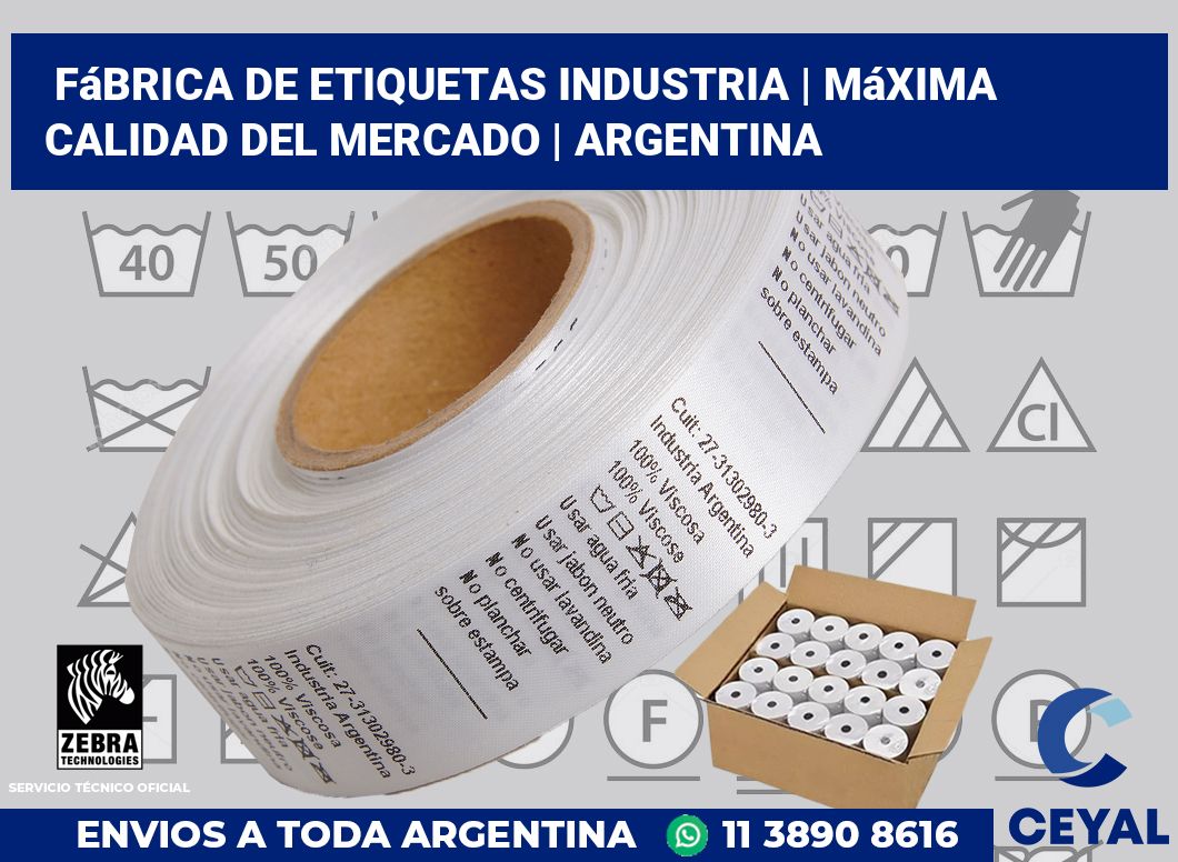 Fábrica de etiquetas industria | Máxima calidad del mercado | Argentina