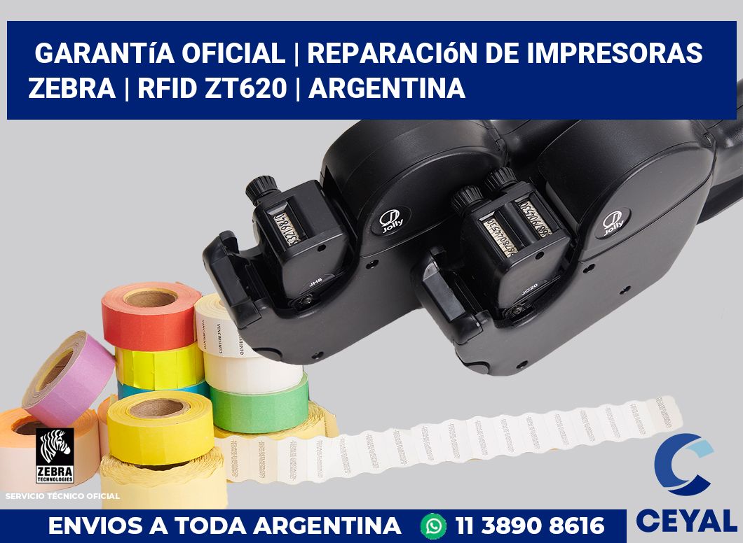 Garantía oficial | Reparación de impresoras ZEBRA | RFID ZT620 | Argentina
