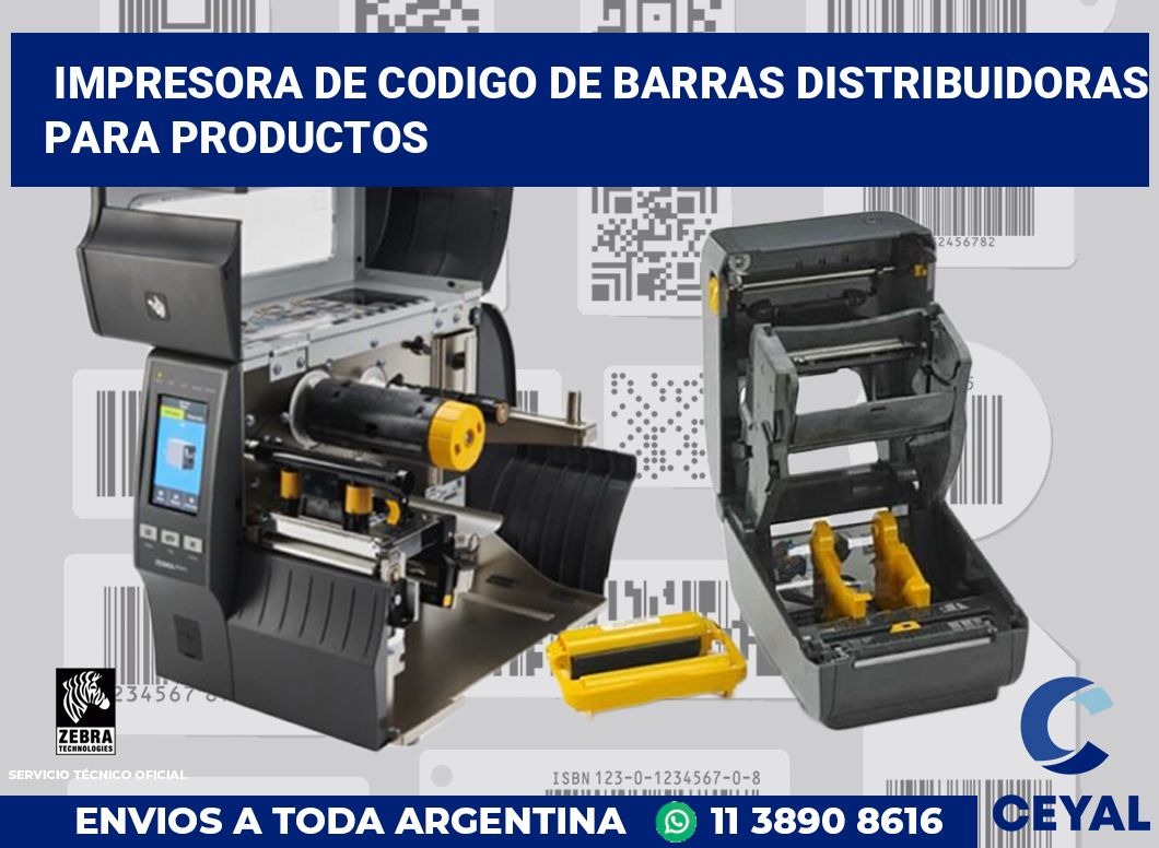 Impresora de codigo de barras Distribuidoras para productos