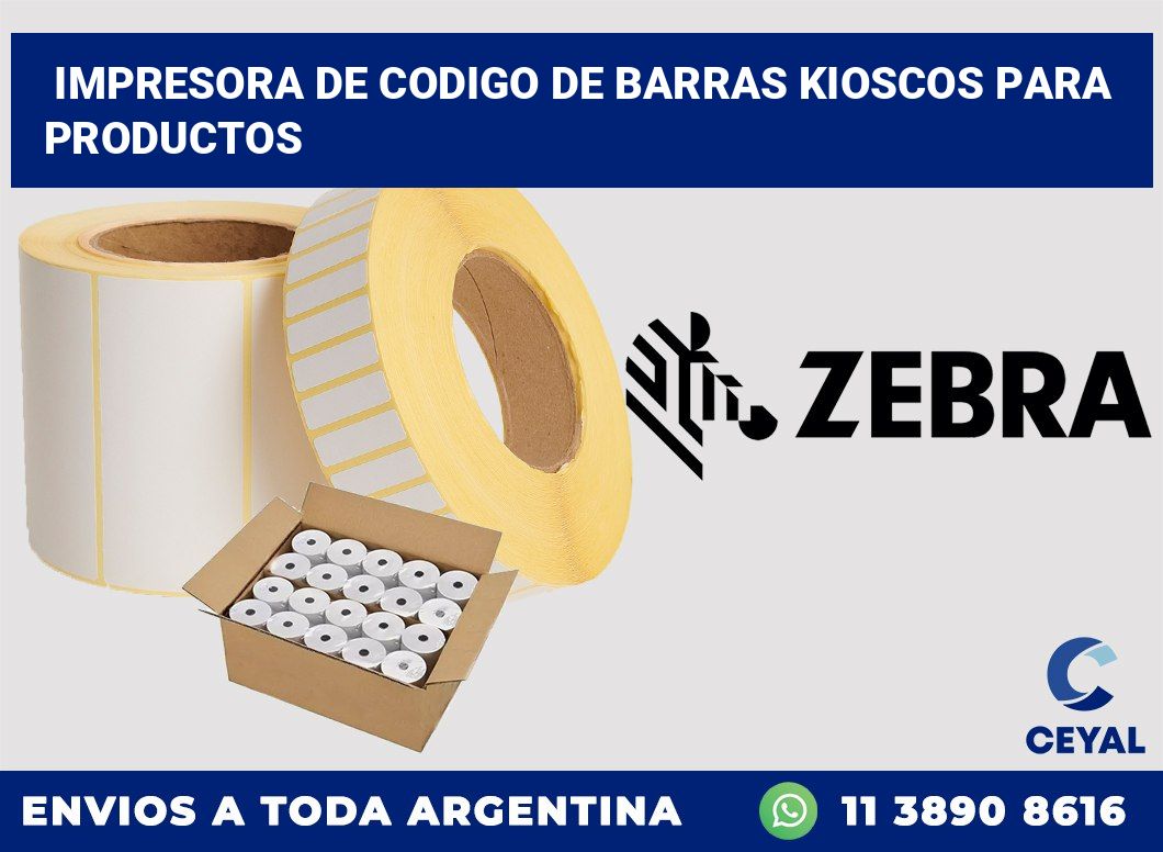 Impresora de codigo de barras kioscos para productos