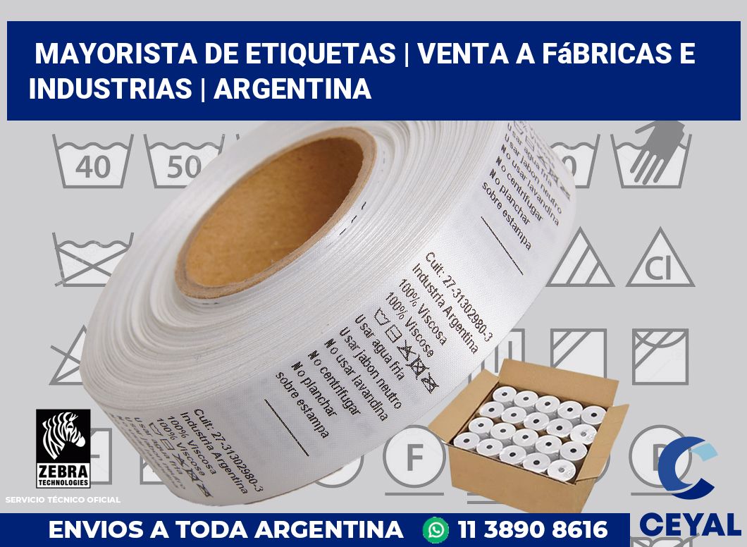 Mayorista de etiquetas | Venta a fábricas e industrias | Argentina