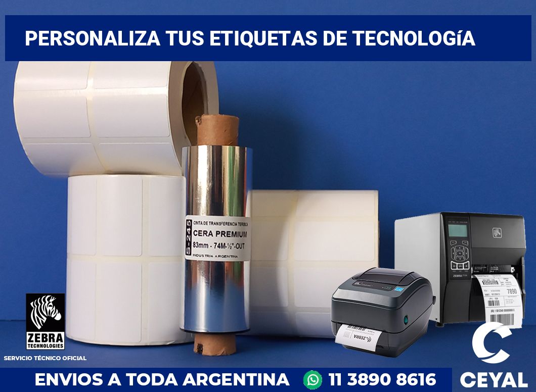 Personaliza tus Etiquetas de tecnología