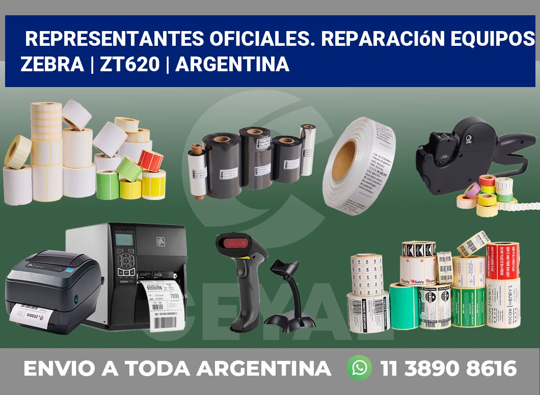 Representantes Oficiales. Reparación Equipos Zebra | ZT620 | Argentina