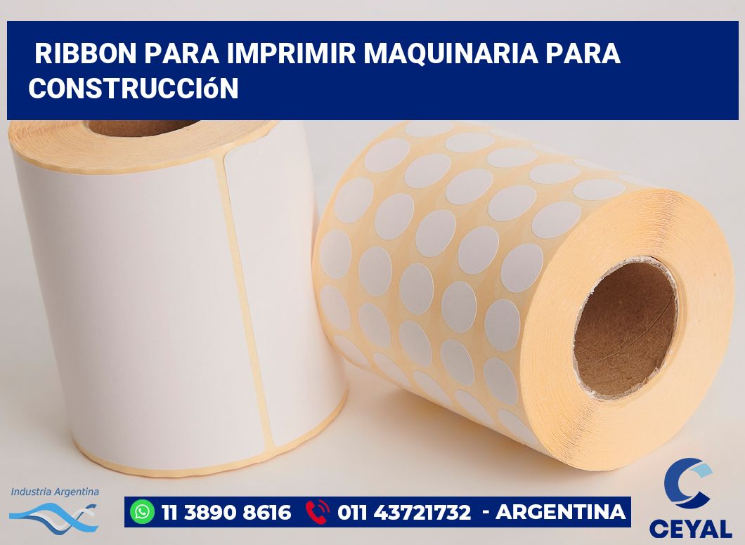 Ribbon para imprimir Maquinaria para construcción