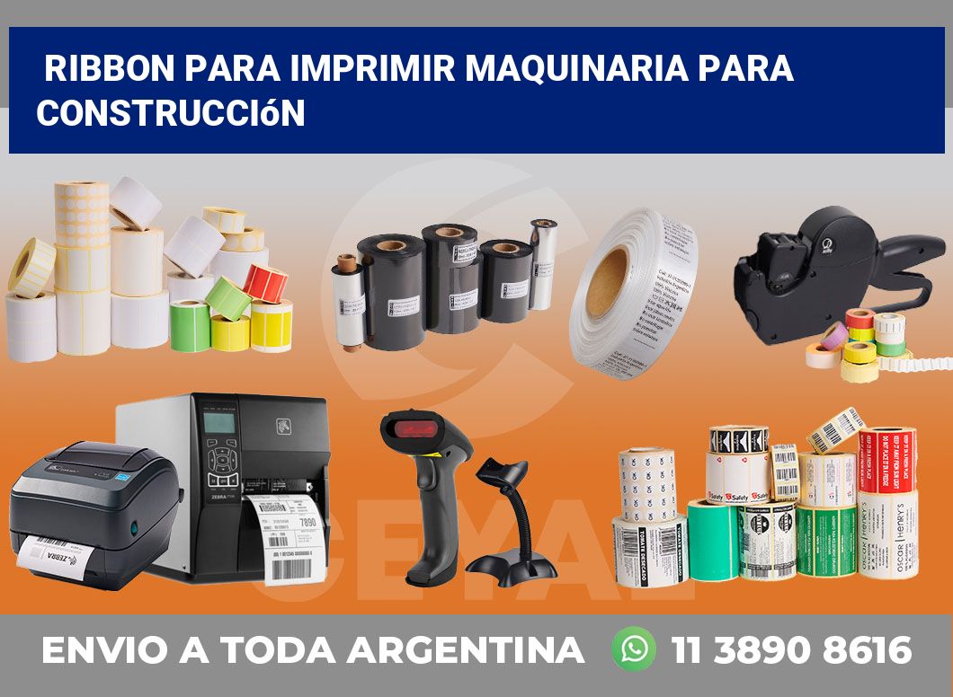 Ribbon para imprimir Maquinaria para construcción