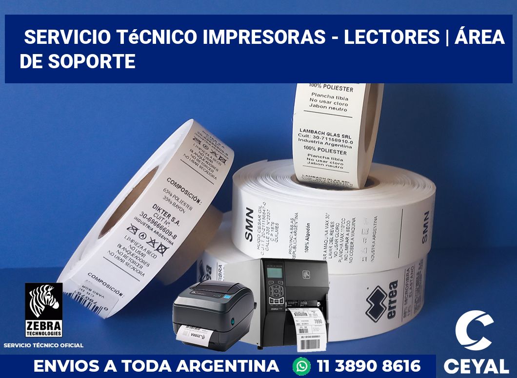 Servicio técnico impresoras - lectores | Área de soporte
