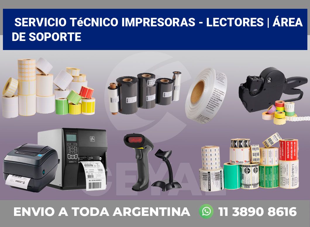 Servicio técnico impresoras – lectores | Área de soporte
