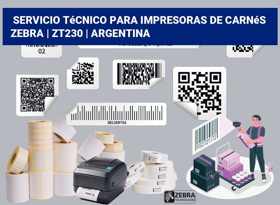 Servicio técnico para Impresoras de carnés ZEBRA | zt230 | Argentina