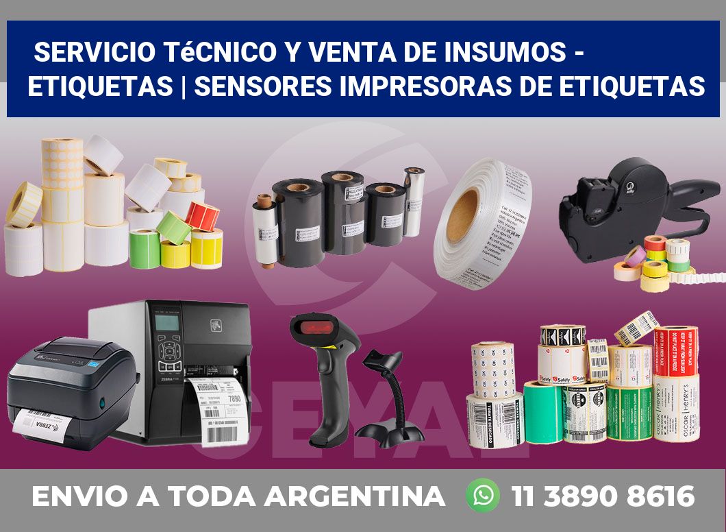Servicio técnico y venta de insumos – Etiquetas | Sensores impresoras de etiquetas