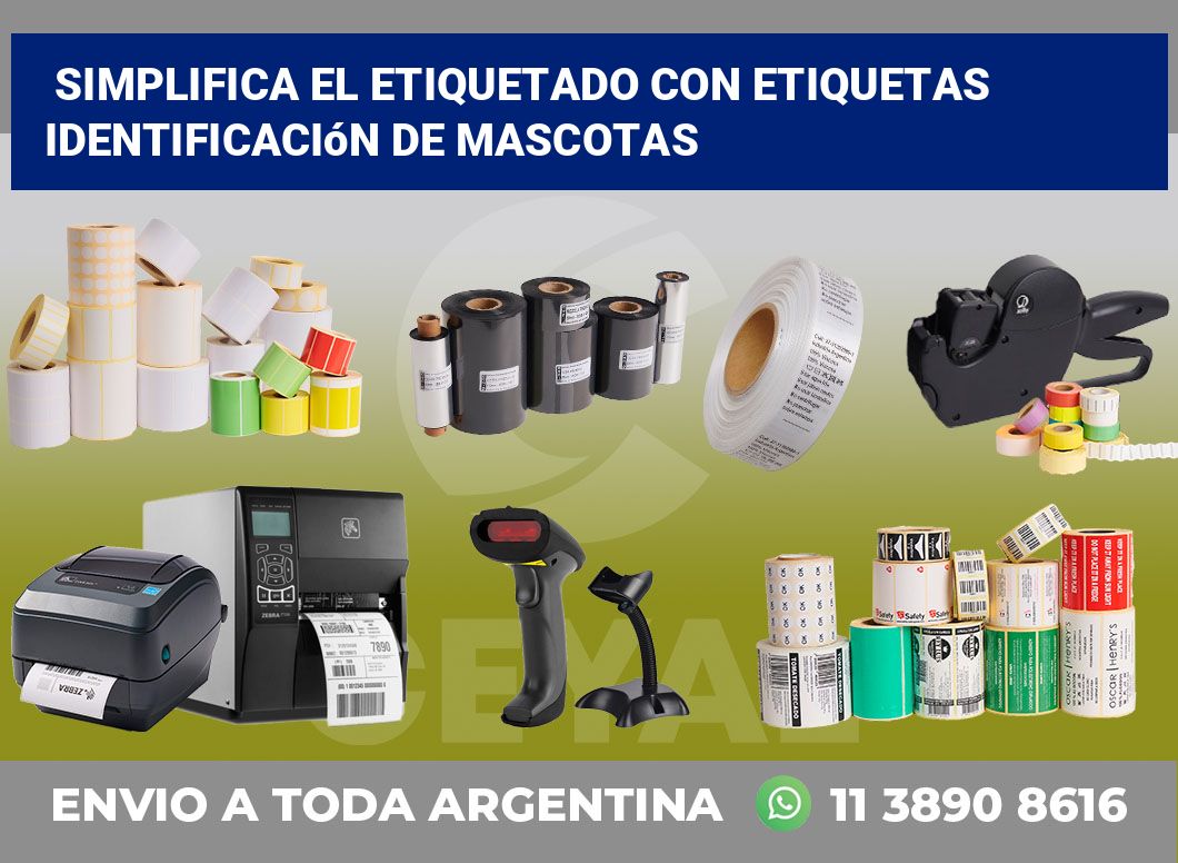 Simplifica el Etiquetado con Etiquetas Identificación de Mascotas