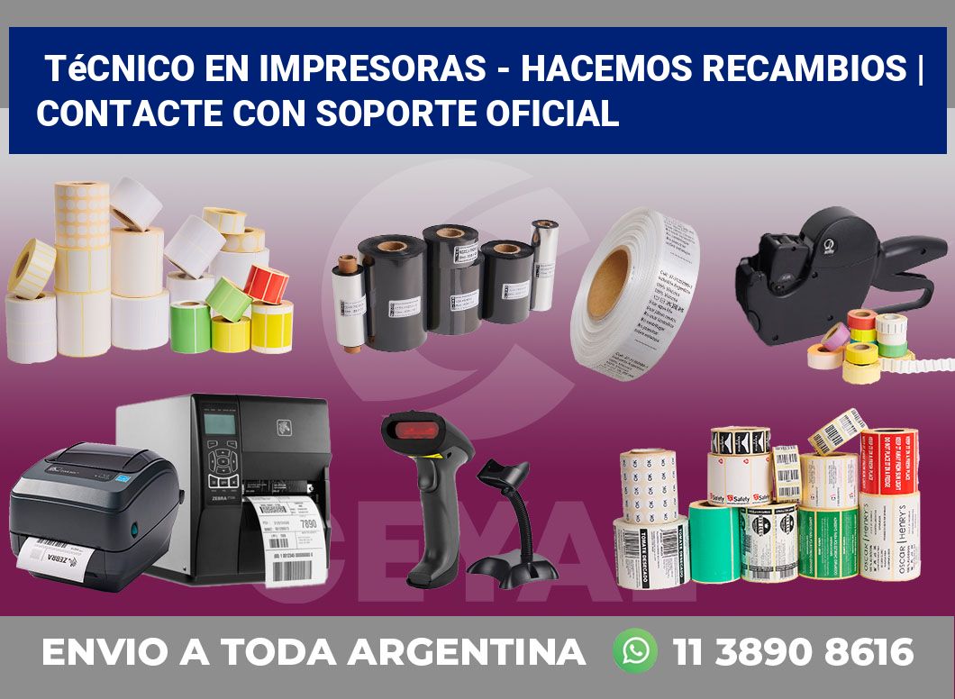 Técnico en impresoras – hacemos recambios | Contacte con soporte oficial