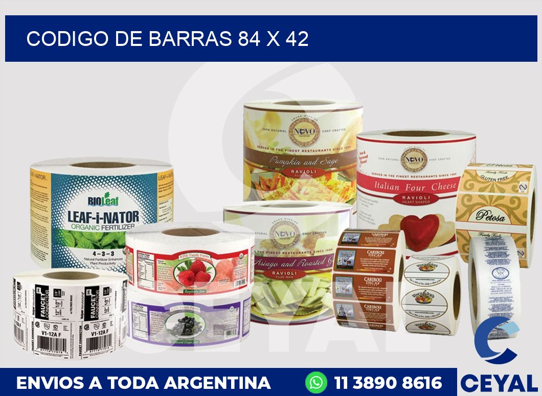 codigo de barras 84 x 42