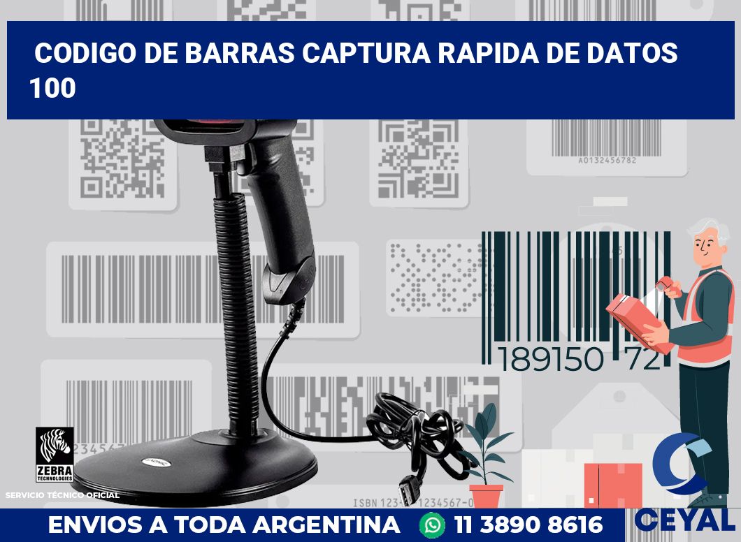 codigo de barras captura rapida de datos  100