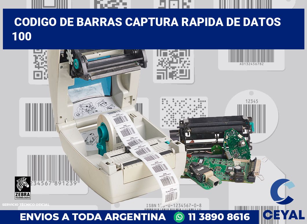 codigo de barras captura rapida de datos  100